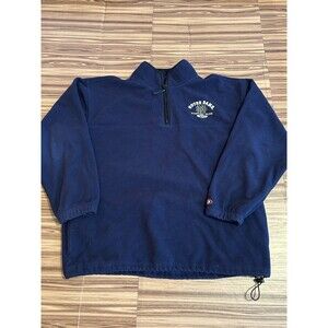 Mens Notre Dame Pullover Blue 1/4 Zip Fleece size XL